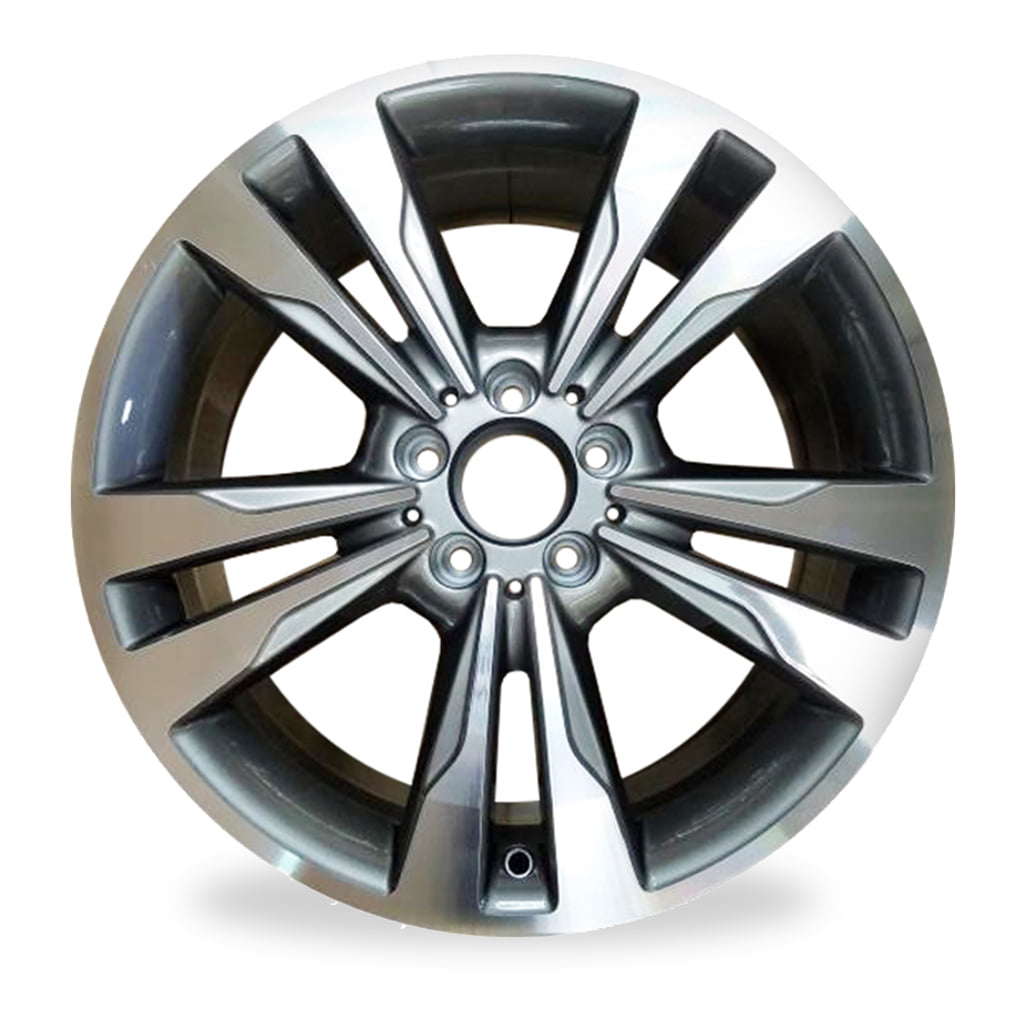 For Mercedes-Benz E-Class E350 E400 OEM Design Wheel 18 18x8.5 2014-2016 Machined GREY Single Replacement Rim