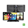 Adas 4K DVR 10.26 IPS with touch Screen 2 cameras for Front and Back recording Apple CarPlay , Android Auto Portable Navigation