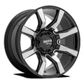 Moto Metal Aluminum Rim MO804 SPIDER 20X9in Gloss Black Machined Finish, MO80429080500