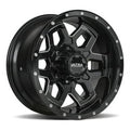 17x9 Ultra 217BM Warlock Gloss Black Milled Wheel 5x5 (1mm)