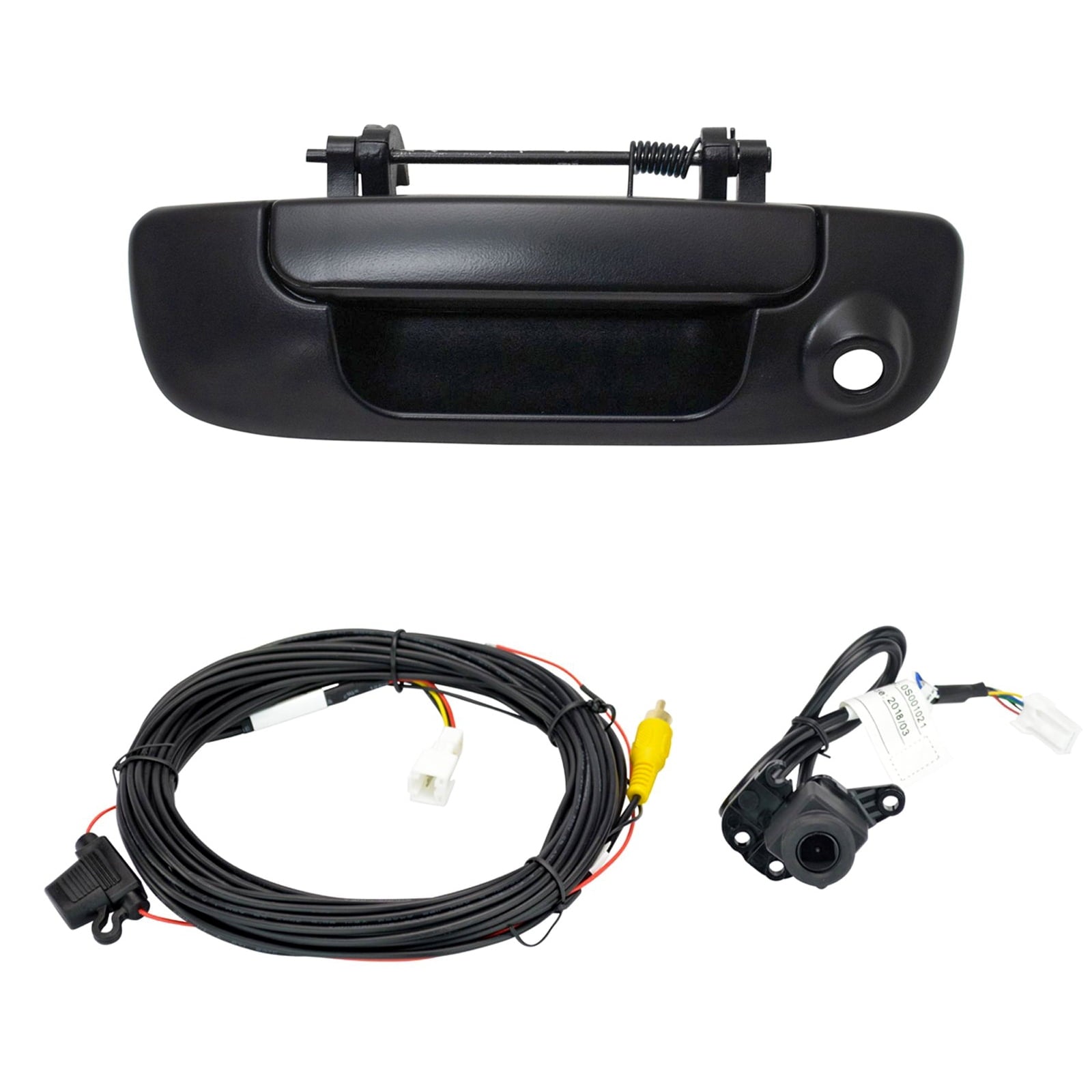 TRQ Behind Sight Backup Camcorder Add-on Kit w/ Wiring & Handle for Ram 1500 2500 3500 ADA02075