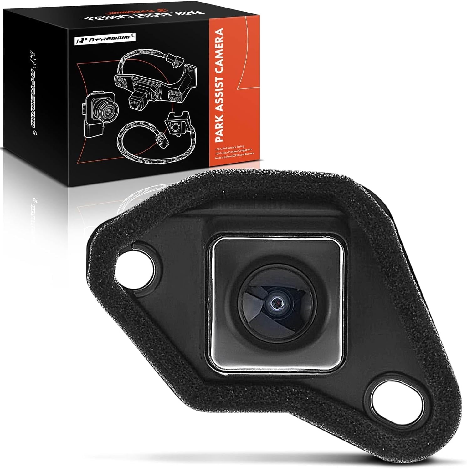 A-Premium Park Assist Camcorder Behind Sight Backup Reverse Lens Compatible with Select Toyota Models - 2017 2018 2019 Prius Prime - Replace# 86790-47080