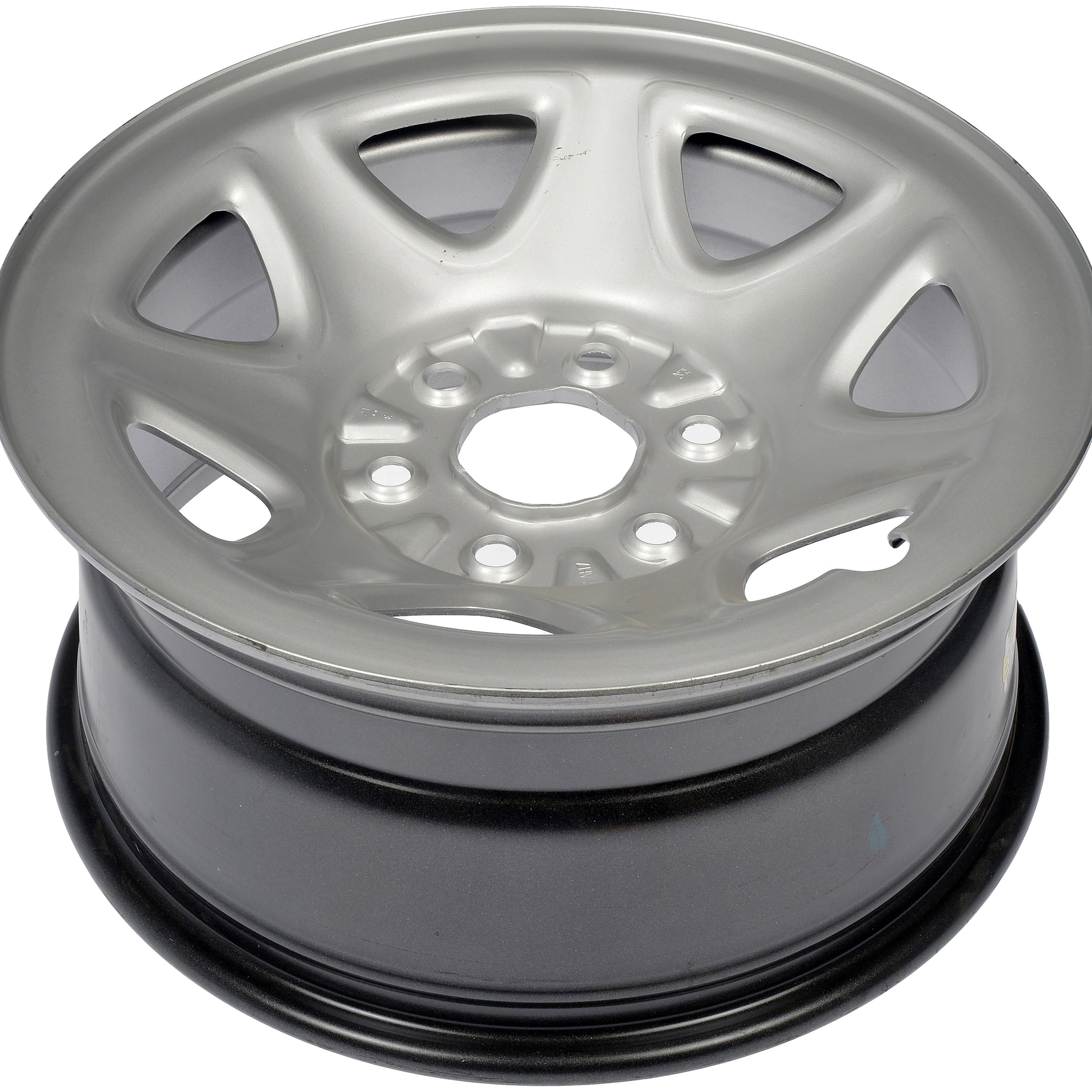 Dorman 939-123 Steel 17 Wheel Rim 17 x 8-inch 6-Lug Silver, for Specific Cadillac / Chevrolet / GMC Models Fits select: 2014-2018 CHEVROLET SILVERADO, 2014-2018 GMC SIERRA