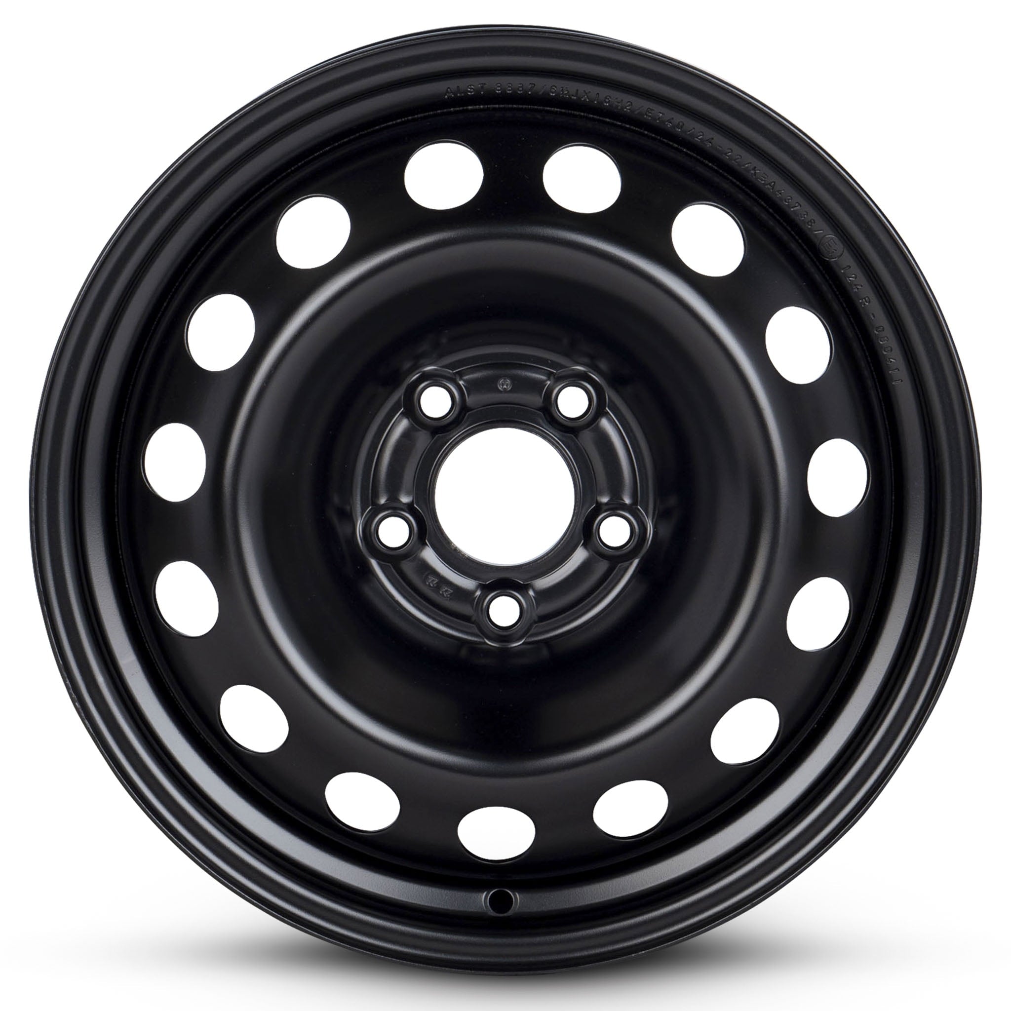 For 2017-2021 Jeep Compass 16 Inch Painted Black Rim - OE Direct Replacement - Road Ready Automobile Wheel