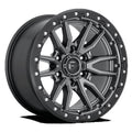Fuel 1PC Aluminum Rim D680 REBEL 20X9in Matte Gun Metal Black Bead Ring Finish, D68020908957