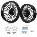 16x3.5 Fat Spoke Wheels for Harley Touring Bagger FLH Models 1984-2008