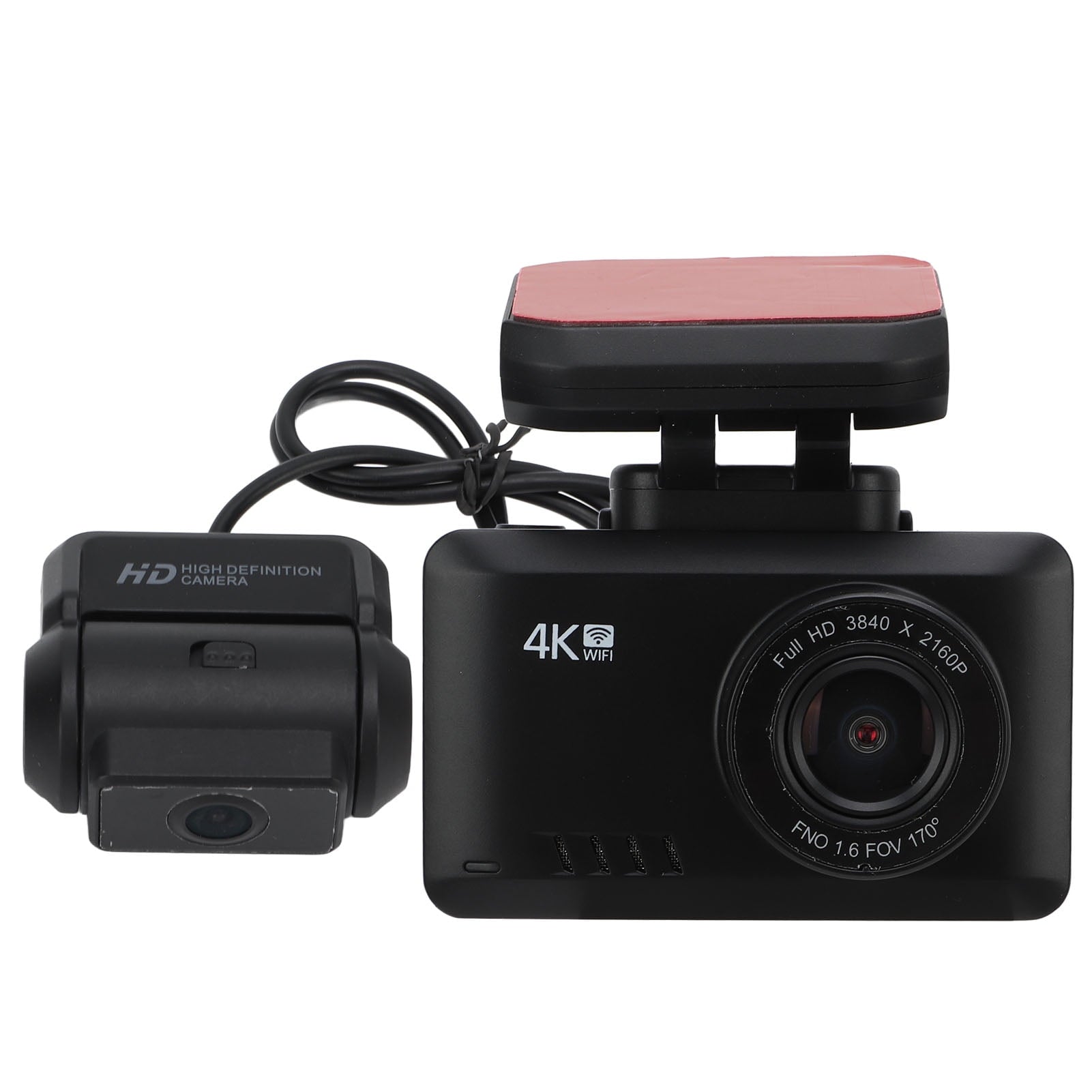 4K WiFi GPS Automobile , 1080P HD Dark Vision, Driving Video Recorder with WiFi Connectivity for Safe Driving, Compact Design with GPS Tracking and Parking Mode