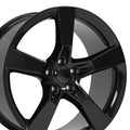 20 Replica Wheel CV11 Fits Camaro SS Rim 20x9 Black Wheel Fits select: 2010-2023 CHEVROLET CAMARO