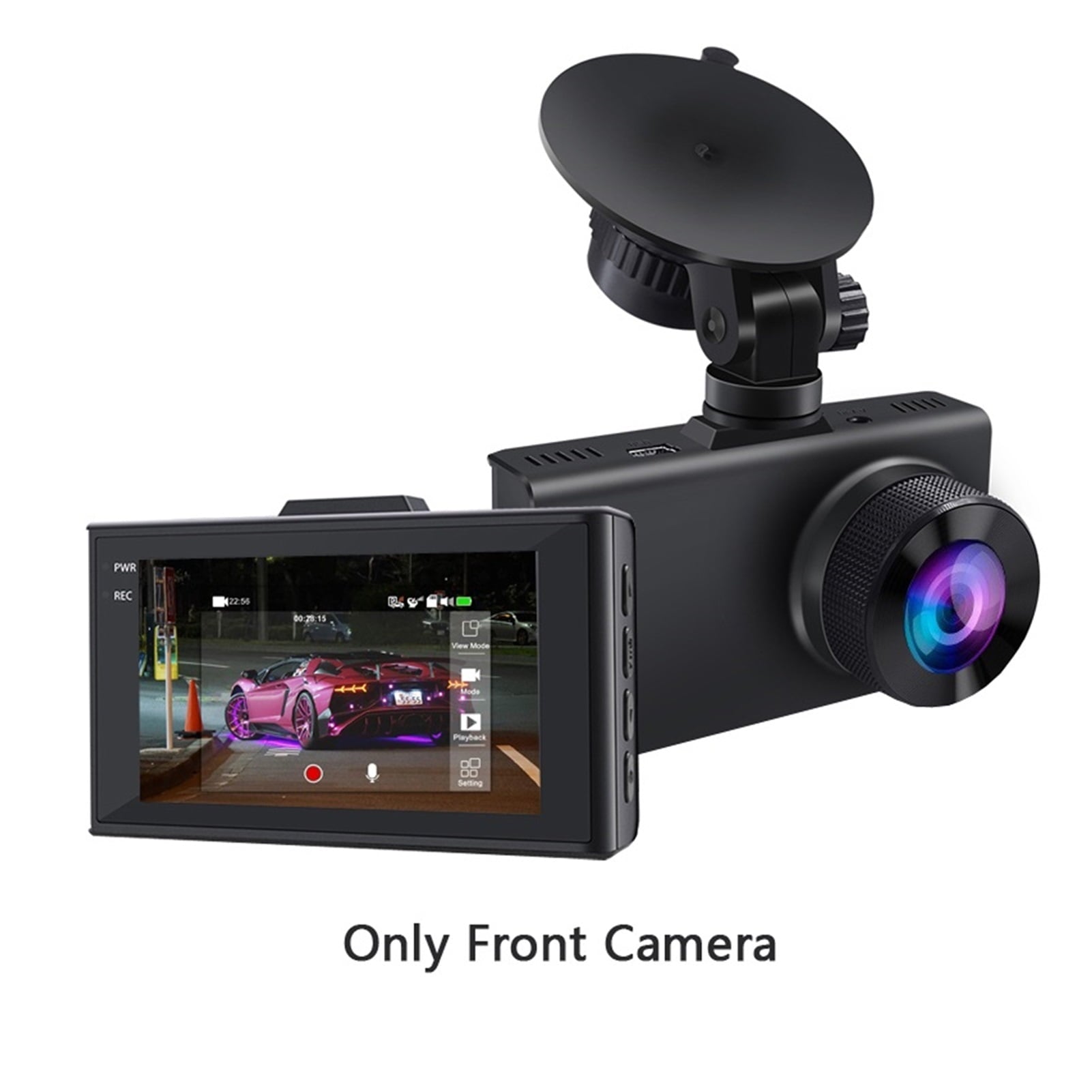 Full HD 2K 3.0 IPS Screen Dual Optics With Behind Recorder Dashboard Camcorder 2560P With Super Capacitor Auto Registrator Low light Vision