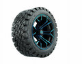 GTW Spyder 14 Blue/Black Golf Cart Wheel Display 22x10-14 (22 ) Timberwolf All-Terrain Tire |Lifted Cart|Set of 4
