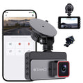 Today Lightning Deals of 3-inch Clear Screen In Automobile Front And Behind Recorder Clear Dark Vision WIFI Interconnection 1440P Cyclic Recording Driving Recorder