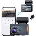 Today Lightning Deals of Foreign Trade Vehicle Mounted 3-inch Clear Front And Behind Camcorder Loop Recording Mobile WIFI Interconnection Dark Vision Driving Recorder