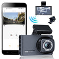 Today Lightning Deals of Foreign Trade Automobile Mounted 3-inch Clear Front And Back Camcorder Loop Recording Mobile WIFI Interconnection Low light Vision Driving Recorder