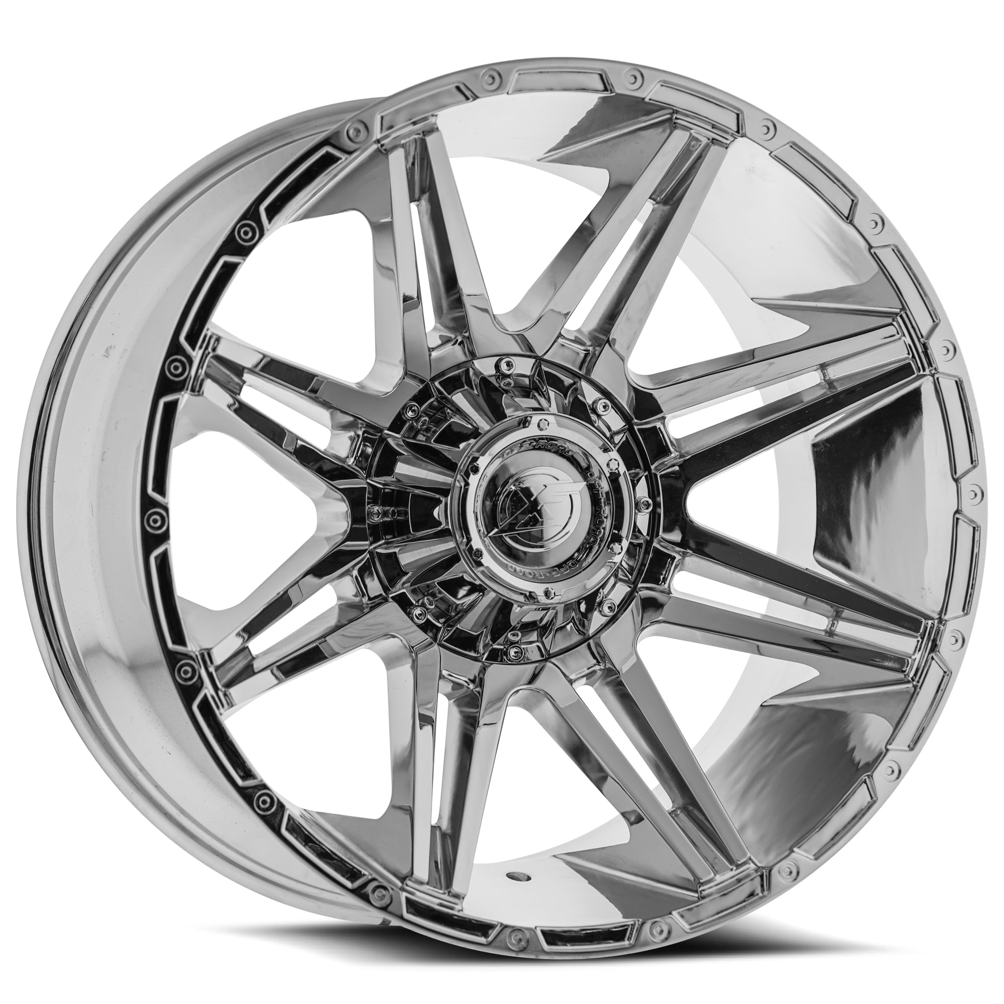 22x12 XF Off-Road XF-220 Chrome Wheel 8x6.5/8x180 (-44mm)