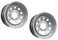 2-Pack Trailer Wheel Rim 16x6 16 x 6 in. 6 Hole 5.5 in. Center Modular Silver