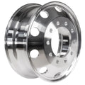 Truck Wheels 22.5 x 8.25 Forged Aluminum Rim Machined Bright