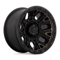 Fuel 1PC Cast Aluminum Rim D824 17X9 5X5.0 M-BLK-DDT 1MM, D82417907550
