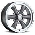 17x8 American Muscle 141H Legend 6 Gunmetal Mach Wheel 6x5.5 (19mm)