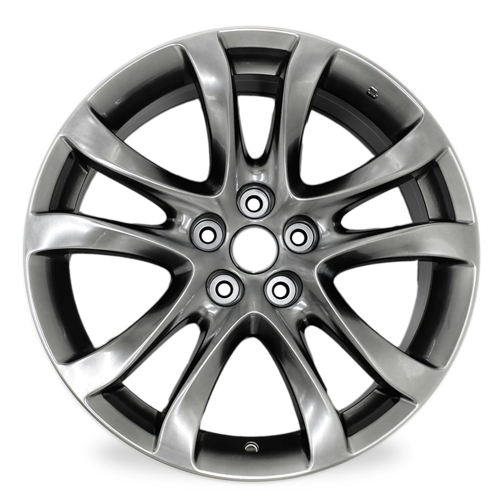 19 19x7.5 Automotive Rim New Single Wheel for Mazda 6 2014 - 2017 Dark Hyper Silver OEM Grade Replacement
