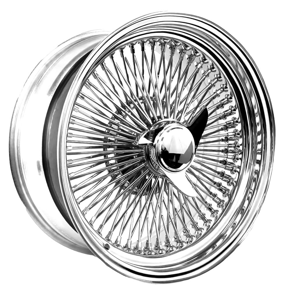 20X8 Standard Chrome 100 Spoke Wire Wheel - Single