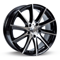 RTX Dynamo 15x6.5 4x100 ET38 CB73.1 Black Machined Wheel