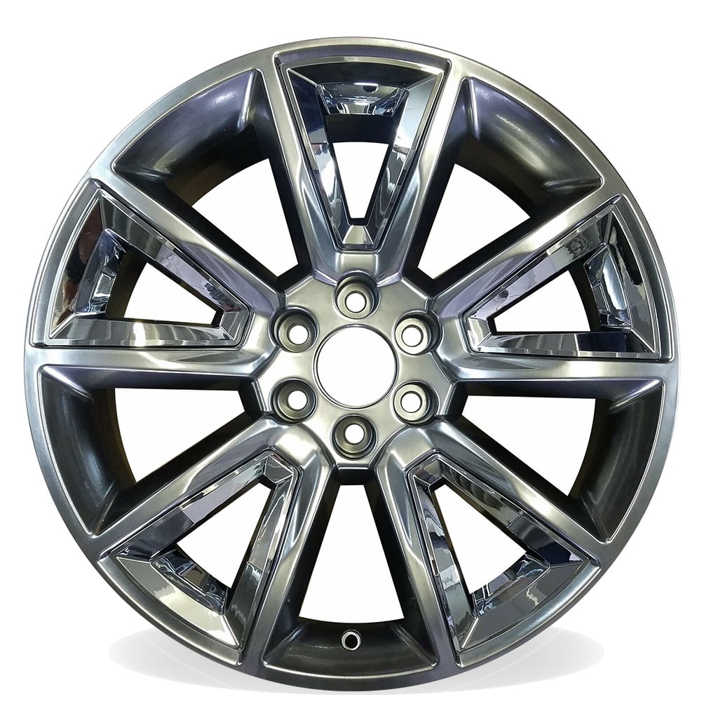 22 New Single Wheel For 2015-2020 Chevy Silverado 1500 Suburban Tahoe Hyper Silver OEM Standard Replacement Rim