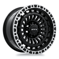 RTX Moab 17x9 6x139.7 ET0 CB106.1 Gloss Black Machined Lip Wheel