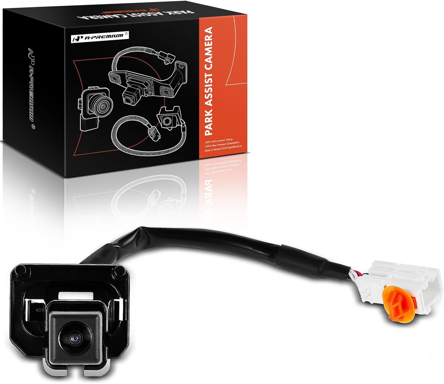 A-Premium Park Assist Lens Behind Sight Backup Reverse Lens Compatible with Select Honda Models - 2015-2016 CR-V CRV - Replace# 39530T0AA21