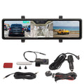 10.26in Mirror BT5.0 HD Low light Vision 3 Recorded Video Front 2.5K Back 1080P Driving Recorder for Cars T70,Half price sale