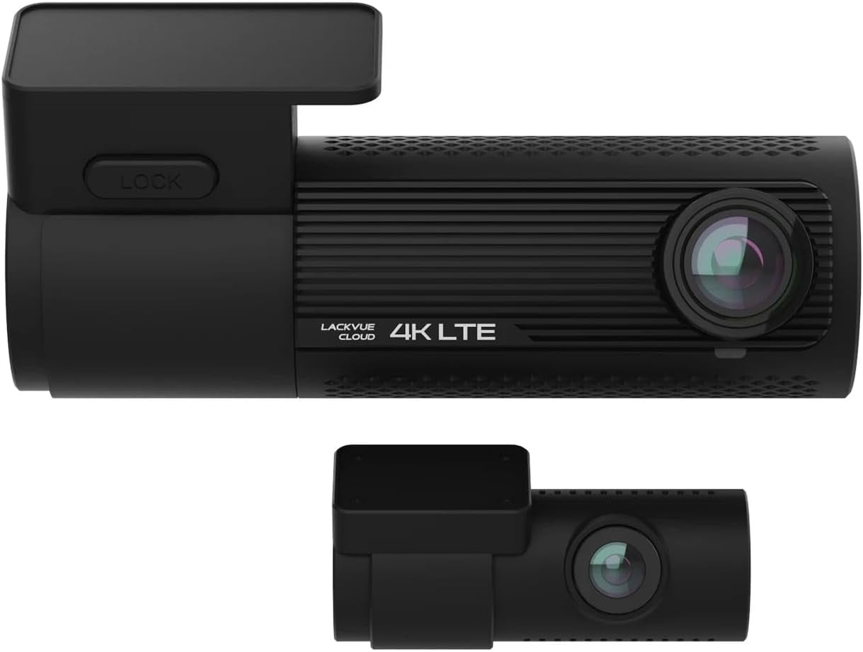 BlackVue Front and Back DR970X-2CH LTE Plus NA 64GB | 4K LTE Cloud Dashcam | STARVIS 2 CMOS Sensing device | Easy Cloud connectivity with Built-in Nano SIM Card | WiFi, GPS, Cloud