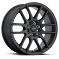 Raceline 141B-Mystique 18 Cast Aluminum Wheel, MYSTIQUE BLACK 18X7.5 5X100/5X114.3 +42mm Fits select: 2012-2016 HONDA CIVIC LX, 2020-2023 TOYOTA COROLLA Optics
