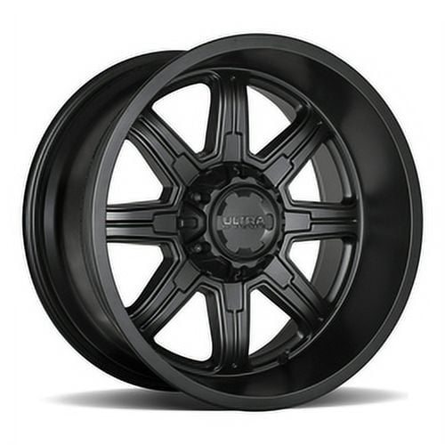 Ultra 229SB Menace 20x9 6x135/6x139.7 +18et Satin Black Satin Clear Coat Wheel Fits select: 2004-2023 FORD F150, 1999-2019 CHEVROLET SILVERADO