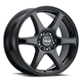 Raceline 146B-MATRIX 17 Cast Aluminum Wheel, MATRIX GLOSS BLACK 17X7.5 5X100/5X114.3 +40mm