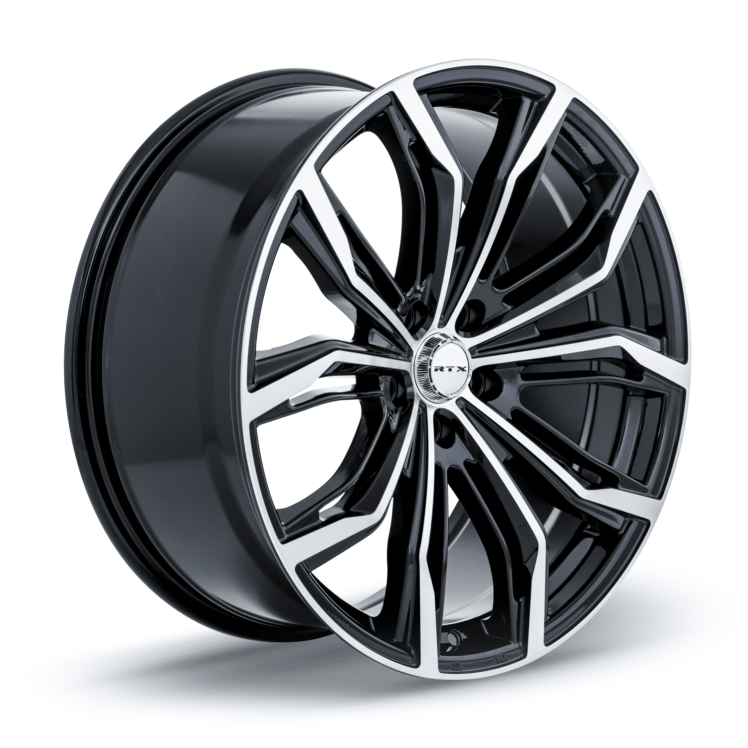 RTX Black Widow 18x8 5x112 ET42 CB66.6 Black Machined Wheel