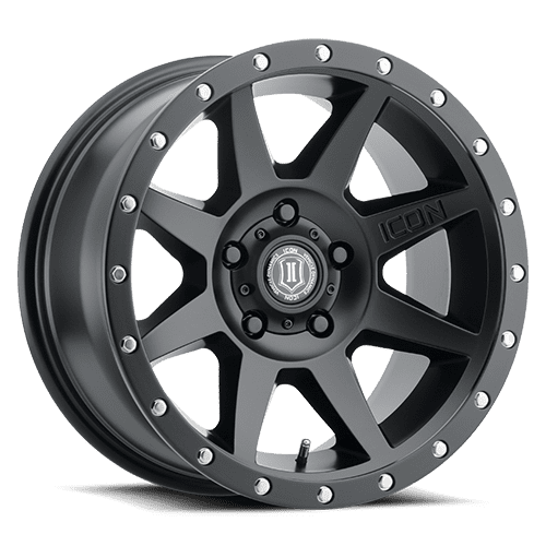 Icon Alloys Rebound 17X8.5 5X150 25Et 87.1Cb Satin Black Wheel