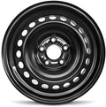 16 Inch Wheel for 2013-2019 Sentra 5 Lug Black Steel Rim