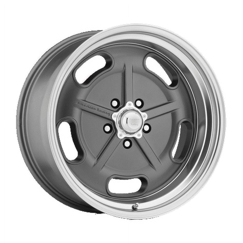 American Racing Vintage Aluminum Rim VN511 SALT FLAT 17X7in Mag Gray Diamond Cut Lip Finish, VN51177034400