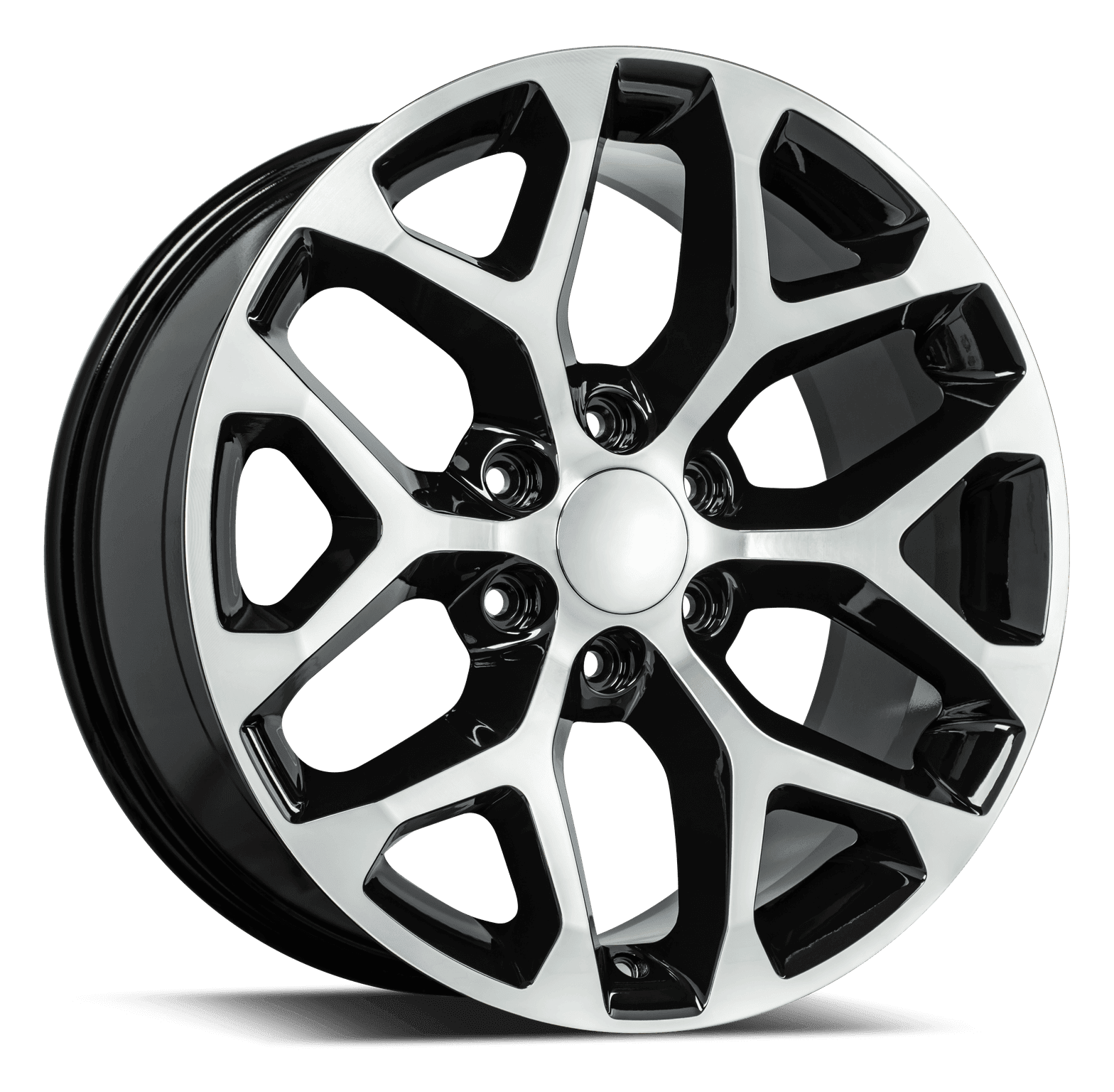 REV Wheels 582MB-2908328 582 Series- 20x9 - 6.1 bs - 6x5.5/6x139.7 -Black/Machine Lip