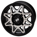4/115 Tusk Tintic Wheel 14x7 5.0 + 2.0 Machined/Black For Tracker 800SX Camera lens Crew 2022