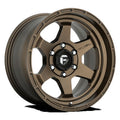 Fuel 1PC Aluminum Rim D666 SHOK 18X9in Matte Bronze Finish, D66618908445