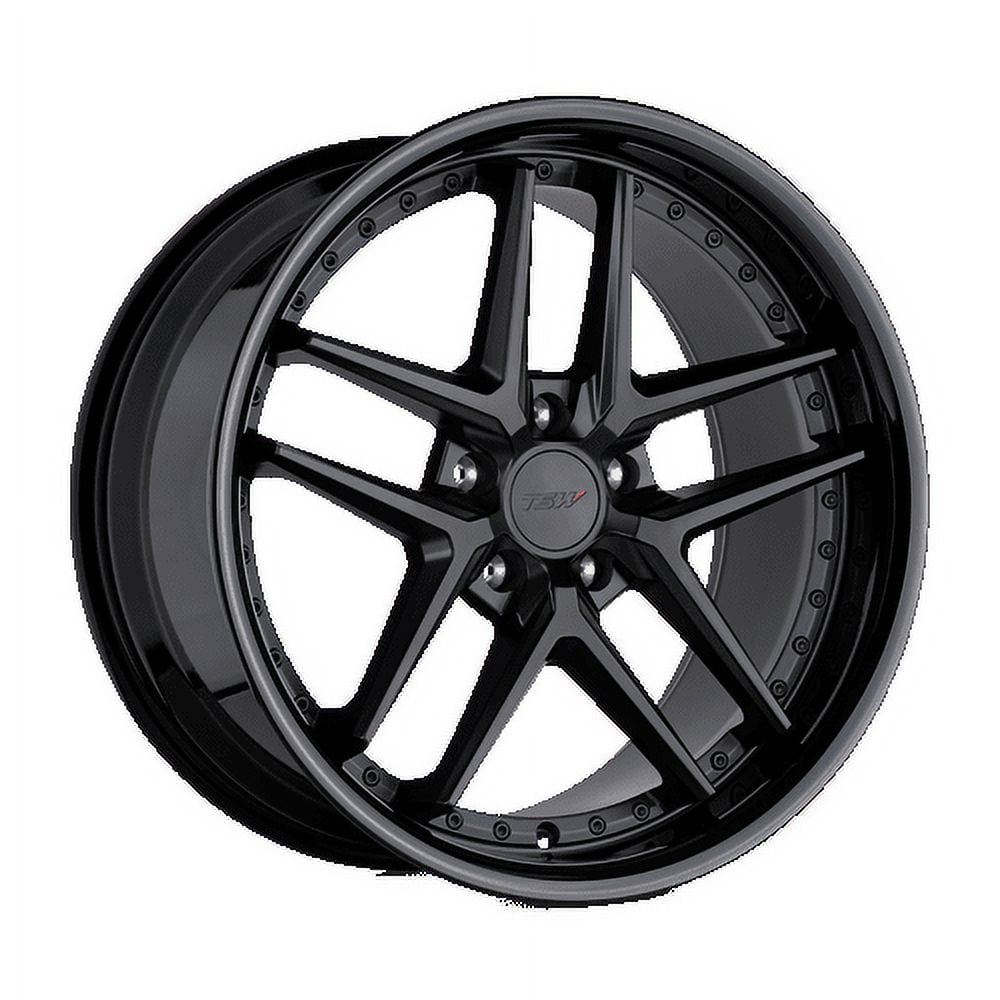 TSW Aluminum Rim PREMIO 20X10in Matte Black with Gloss Black Lip Finish, 2010REM255120B76