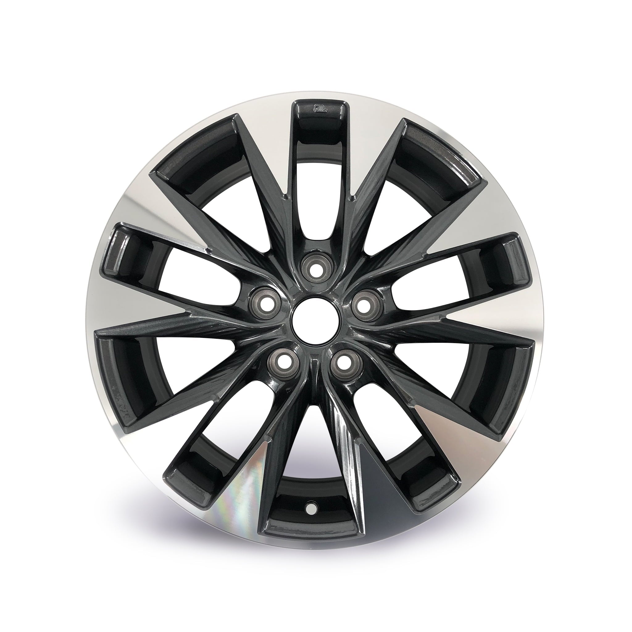 17 17x6.5 Automotive Rim New Single Wheel for Sentra 2016 - 2019 Machined Grey OEM Grade Replacement