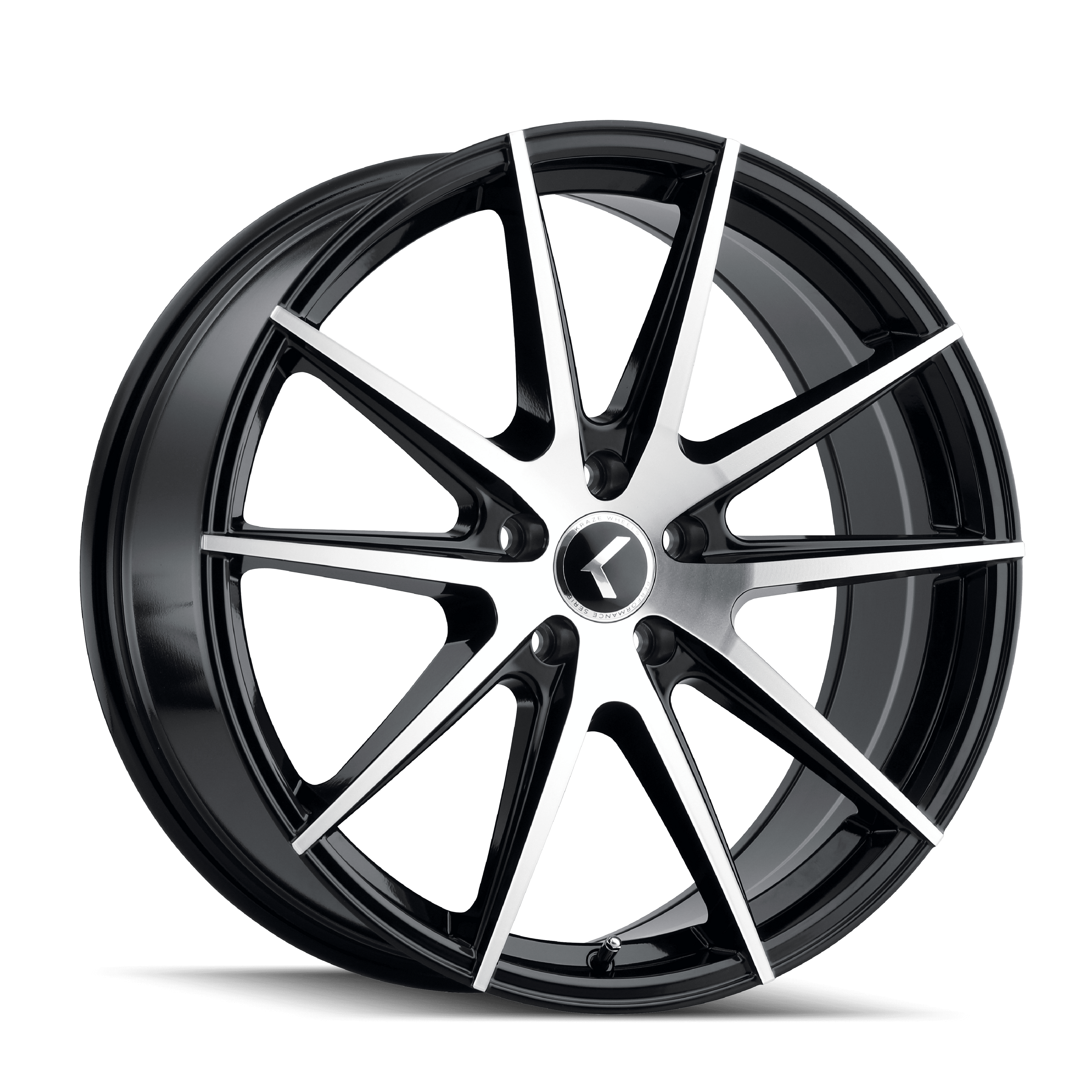 Kraze Turismo-Kr193 18X8 5X115 40Et 72.62Cb Black/Machined
