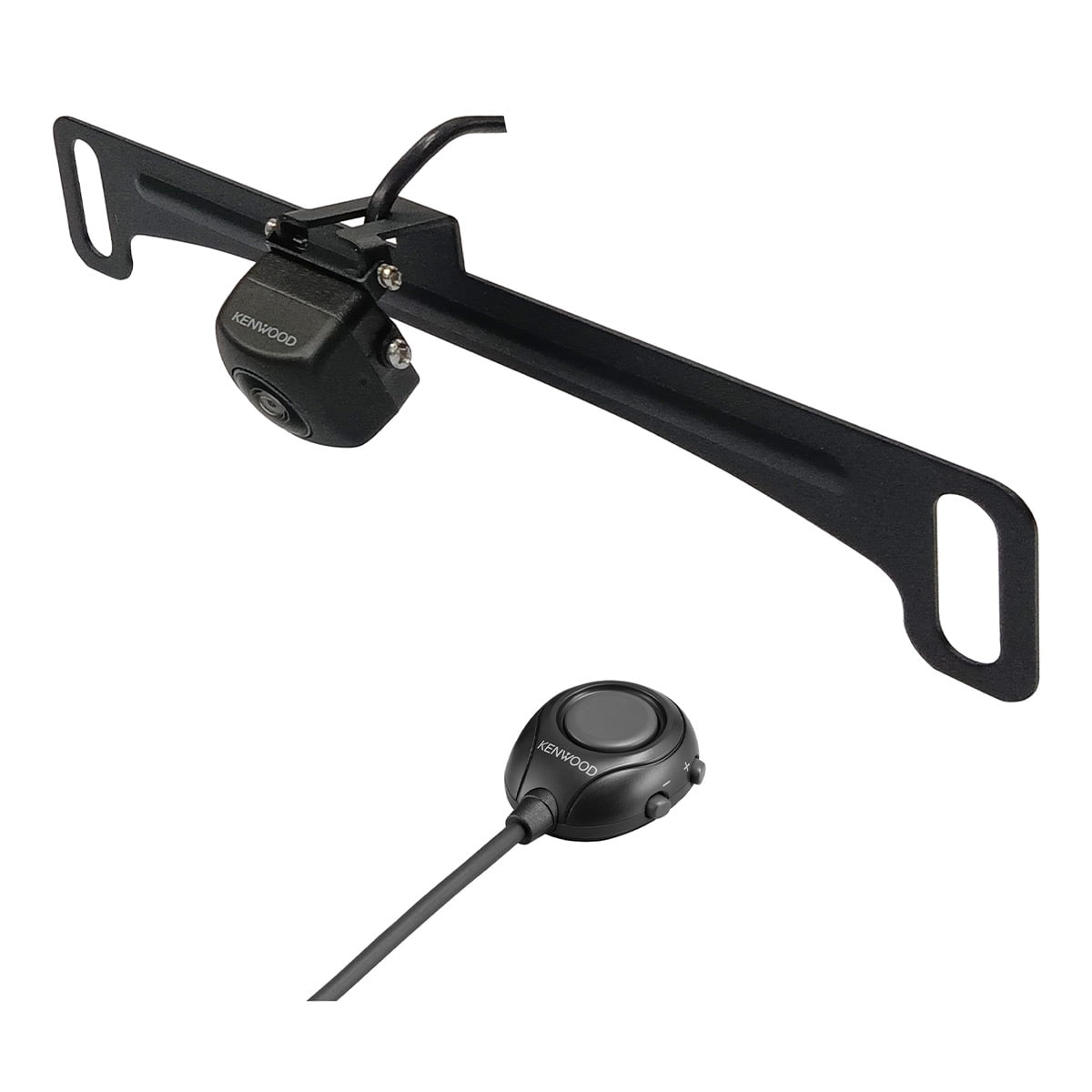 Kenwood CMOS-320LP Front Display Behind Perspective Lens with License Plate Mounting Kit & Recorder Switch Unit