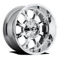 Fuel 1PC Aluminum Rim D516 KRANK 20X9in Chrome Plated Finish, D51620909850