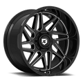 Gear Off Road 761BM RATIO 761BM-2128744 20X12 8X170 G/A 761BM RATIO Gloss Black with Milled Spoke Accents & Lip Logo A258658