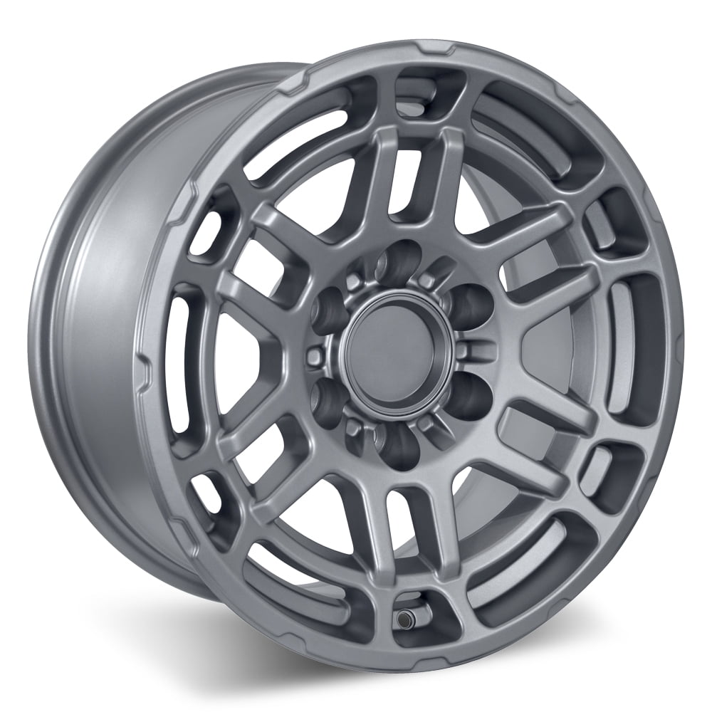 Set of 22 Matte Gunmetal 2022 Tac Pro Style Wheels for Toyota Tacoma, 4Runner, FJ Cruiser (22x9, 0mm Offset)
