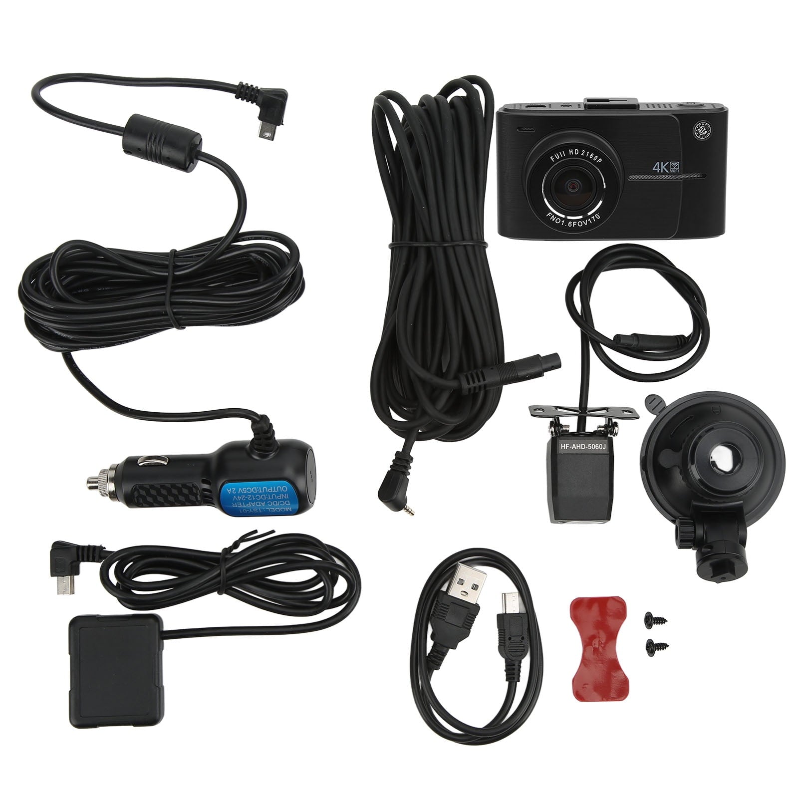 4K 1080P WiFi GPS Camcorder Recorder 170¡ã Broad Viewpoint Cyclic Recording Automobile Data Recorder Movement Detection